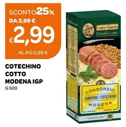 Ekom Cotechino cotto Modena IGP offerta