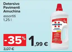Carrefour Detersivo Pavimenti Amuchina offerta