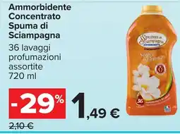 Carrefour Spuma di Sciampagna Ammorbidente offerta