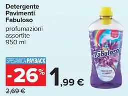 Carrefour Detergente Pavimenti Fabuloso offerta