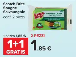 Carrefour Scotch Brite Spugne Salvaunghie offerta