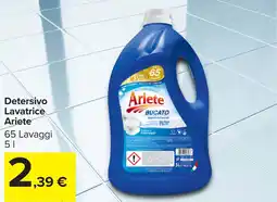 Carrefour Detersivo Lavatrice Ariete offerta