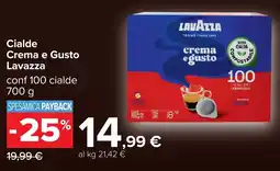 Carrefour Cialde Crema e Gusto Lavazza offerta