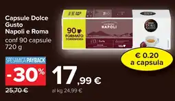 Carrefour Capsule Dolce Gusto Napoli e Roma offerta