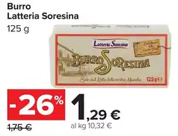 Carrefour Burro Latteria Soresina offerta