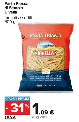 Carrefour Pasta Fresca di Semola Divella offerta