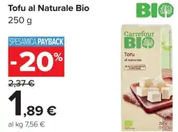 Carrefour Tofu al Naturale Bio offerta