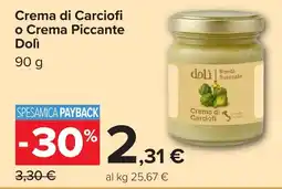 Carrefour Crema di Carciofi Dolì offerta