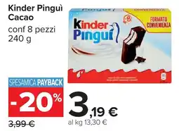Carrefour Kinder Pinguì Cacao offerta
