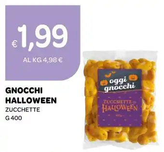 Oggi gnocchi Zucchette di Halloween
