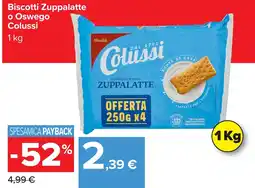 Carrefour Biscotti Zuppalatte Colussi offerta