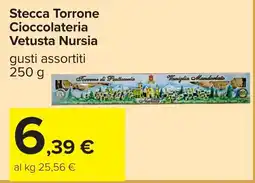 Carrefour Stecca Torrone Cioccolateria Vetusta Nursia offerta