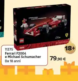 Carrefour LEGO Ferrari F2004 e Michael Schumacher offerta