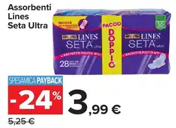 Carrefour Market Assorbenti Lines Seta Ultra offerta