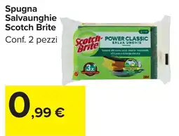 Carrefour Market Spugna Salvaunghie Scotch Brite offerta