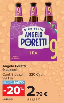 Carrefour Market Angelo Poretti 9 Luppoli offerta