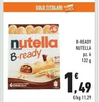 Conad City Nutella b-ready offerta