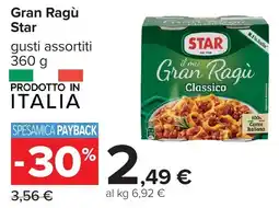 Carrefour Gran Ragù Star offerta