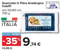Carrefour Guanciale in Fibra Anallergica Caleffi offerta