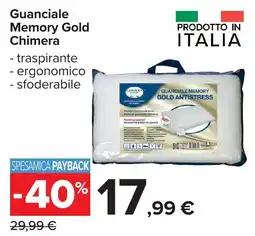 Carrefour Guanciale Memory Gold Chimera offerta