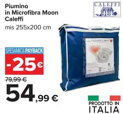 Carrefour Piumino in Microfibra Moon Caleffi offerta
