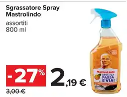 Carrefour Sgrassatore Spray Mastrolindo offerta