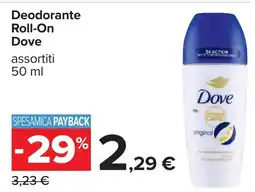 Carrefour Deodorante Roll-On Dove offerta