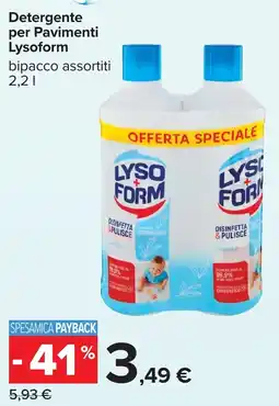 Carrefour Detergente per Pavimenti Lysoform offerta