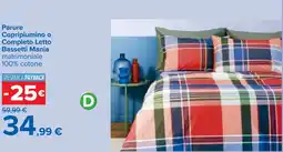 Carrefour Parure Copripiumino o Completo Letto Bassetti Mania offerta