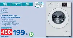 Carrefour Lavatrice Slim Daya offerta