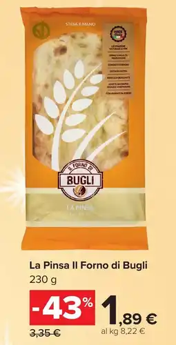 Carrefour Market La Pinsa Il Forno di Bugli offerta