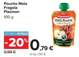 Carrefour Pouche Mela Fragola Plasmon offerta