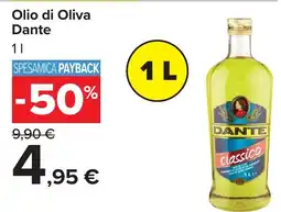 Carrefour Olio di Oliva Dante offerta
