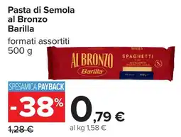 Carrefour Pasta di Semola al Bronzo Barilla offerta