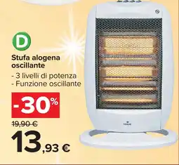 Carrefour Stufa alogena oscillante offerta