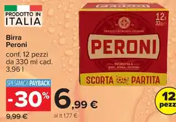 Carrefour Birra Peroni offerta