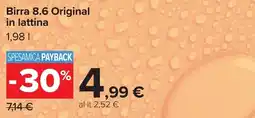 Carrefour Birra 8.6 Original offerta