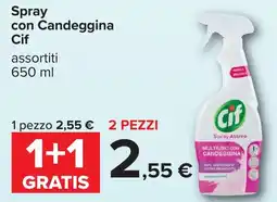 Carrefour Spray con Candeggina Cif offerta