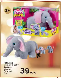 Carrefour Pets Alive Mommy & Baby Surprise Mommy Elephant Zuru offerta