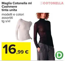 Carrefour Maglia Cotonella ml Cashmere offerta