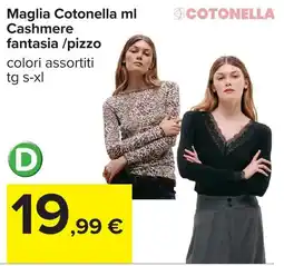 Carrefour Maglia Cotonella ml Cashmere offerta