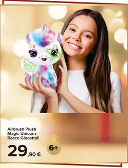 Carrefour Airbrush Plush Magic Unicorn Rocco Giocattoli offerta