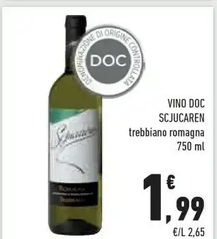 Conad City Scjucaren - vino trebbiano 750 g(ml) offerta