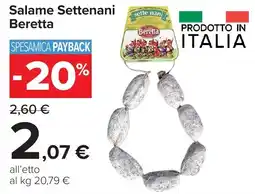 Carrefour Market Salame Settenani Beretta offerta