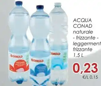 Conad City Conad - acqua minerale naturale 1500 g(ml) offerta