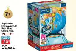 Carrefour Sapientino Esploramondo Real Time Clementoni offerta