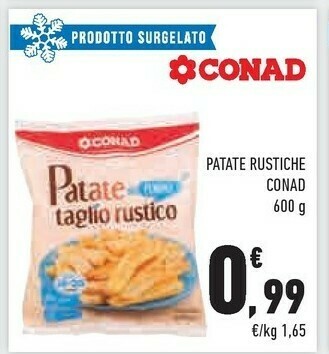Conad City Conad - patate da forno taglio rustico 600 g(ml) offerta