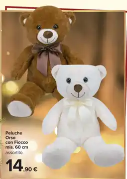 Carrefour Peluche Orso con Fiocco offerta