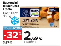 Carrefour Market Bastoncini di Merluzzo Frosta offerta