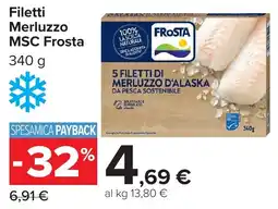 Carrefour Market Filetti Merluzzo MSC Frosta offerta